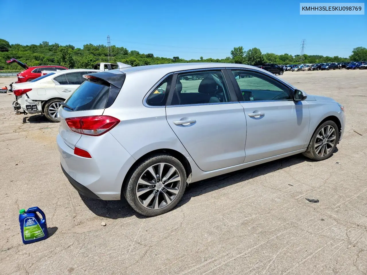 2019 Hyundai Elantra Gt Base VIN: KMHH35LE5KU098769 Lot: 55938766