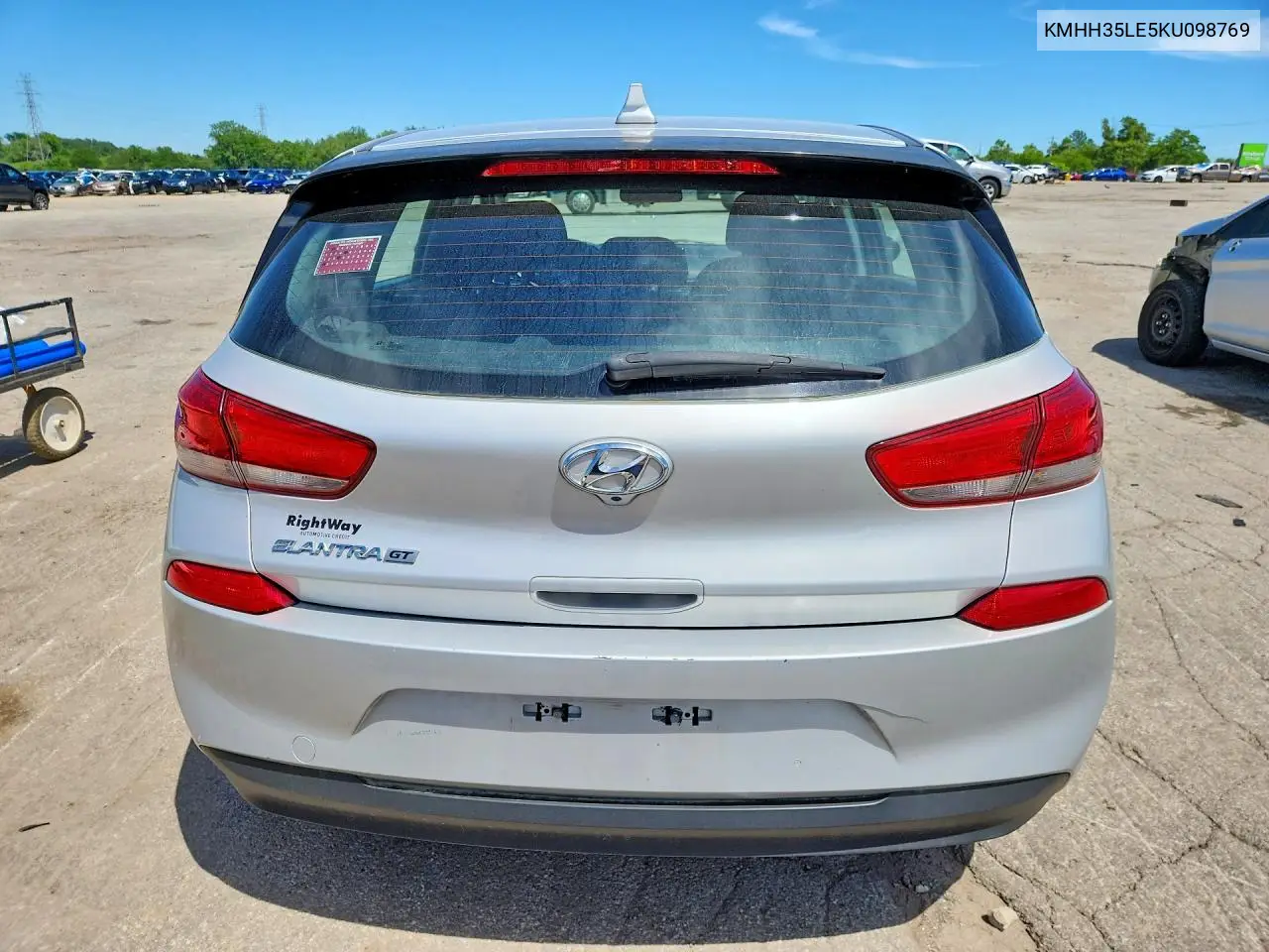 2019 Hyundai Elantra Gt Base VIN: KMHH35LE5KU098769 Lot: 55938766