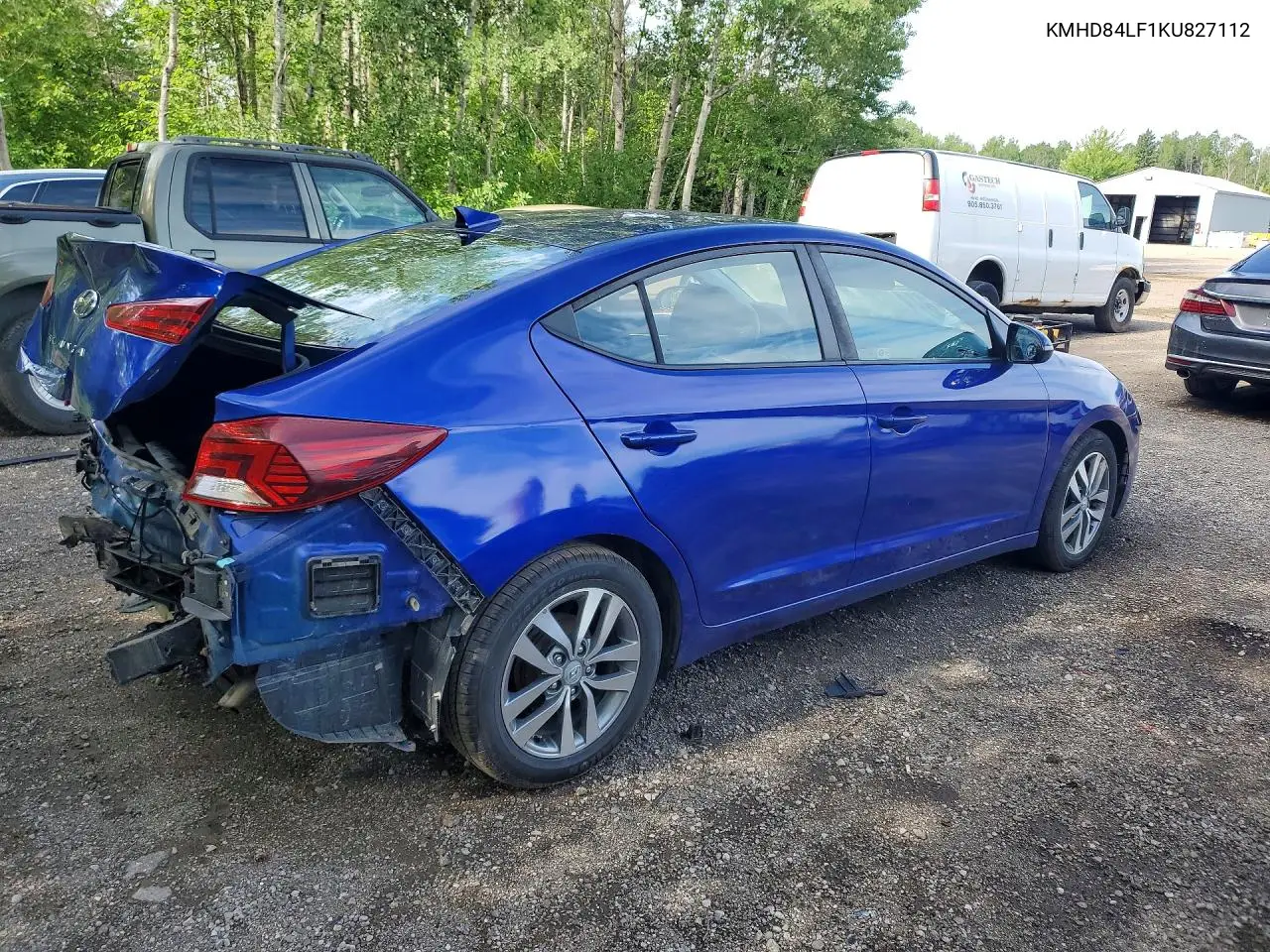 2019 Hyundai Elantra VIN: KMHD84LF1KU827112 Lot: 59247716