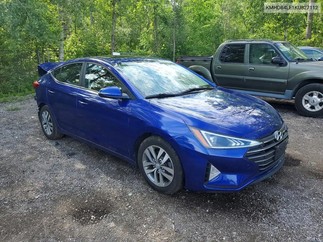 2019 Hyundai Elantra VIN: KMHD84LF1KU827112 Lot: 59247716
