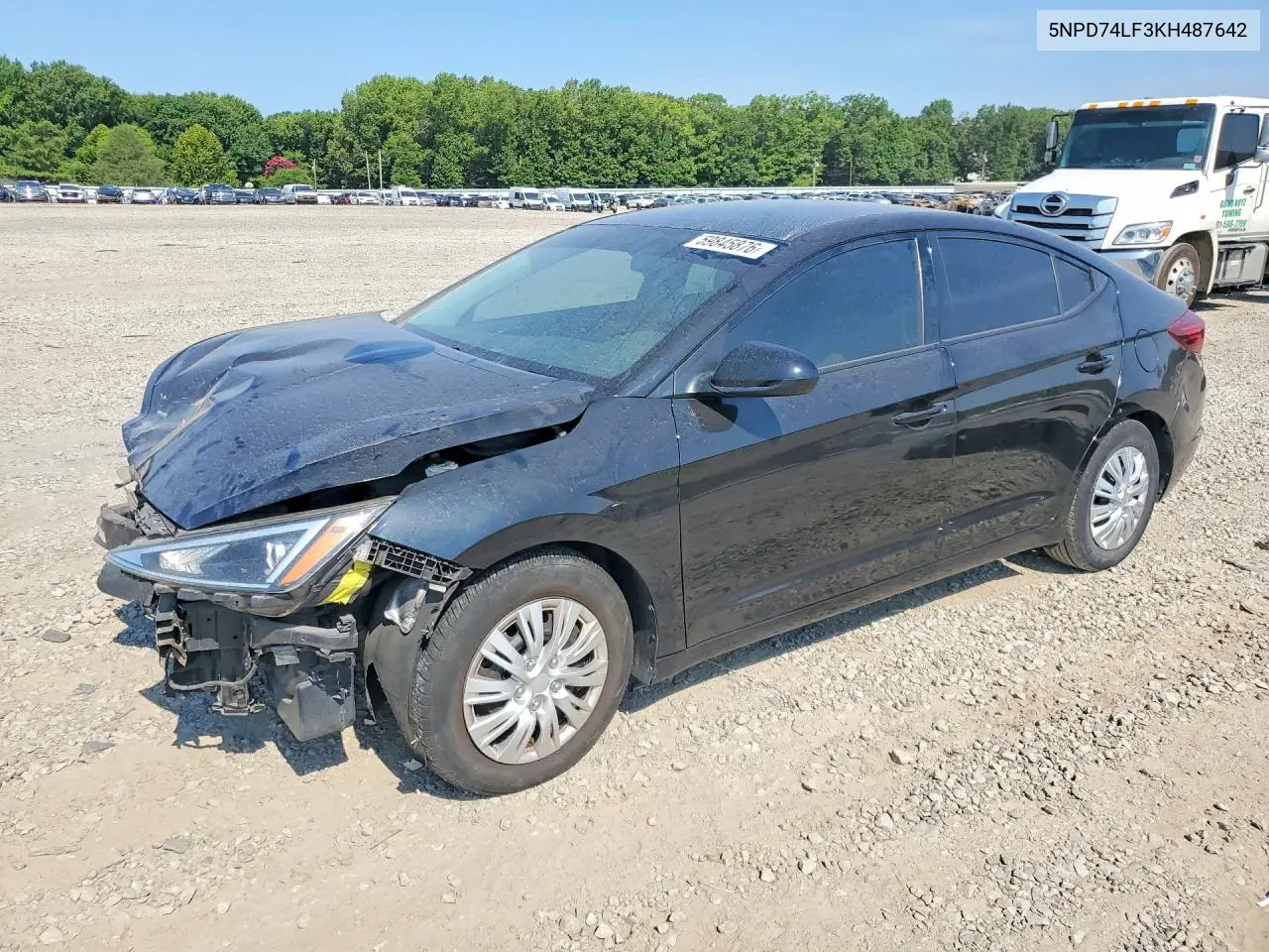 2019 Hyundai Elantra Se VIN: 5NPD74LF3KH487642 Lot: 59845876