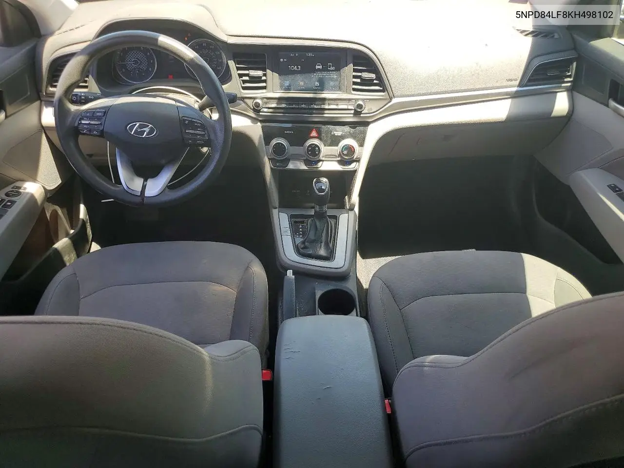 2019 Hyundai Elantra Sel VIN: 5NPD84LF8KH498102 Lot: 60490926