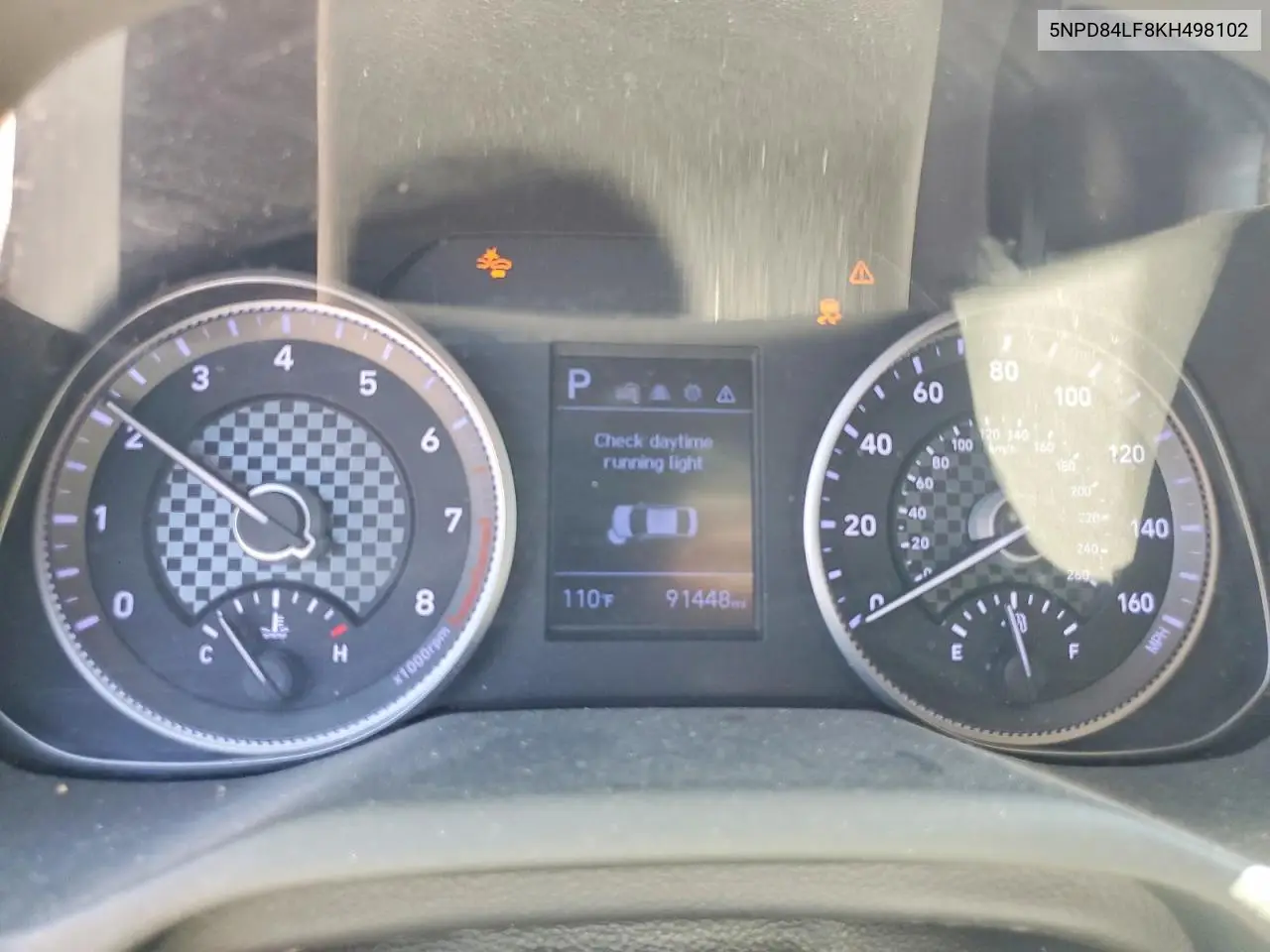 2019 Hyundai Elantra Sel VIN: 5NPD84LF8KH498102 Lot: 60490926