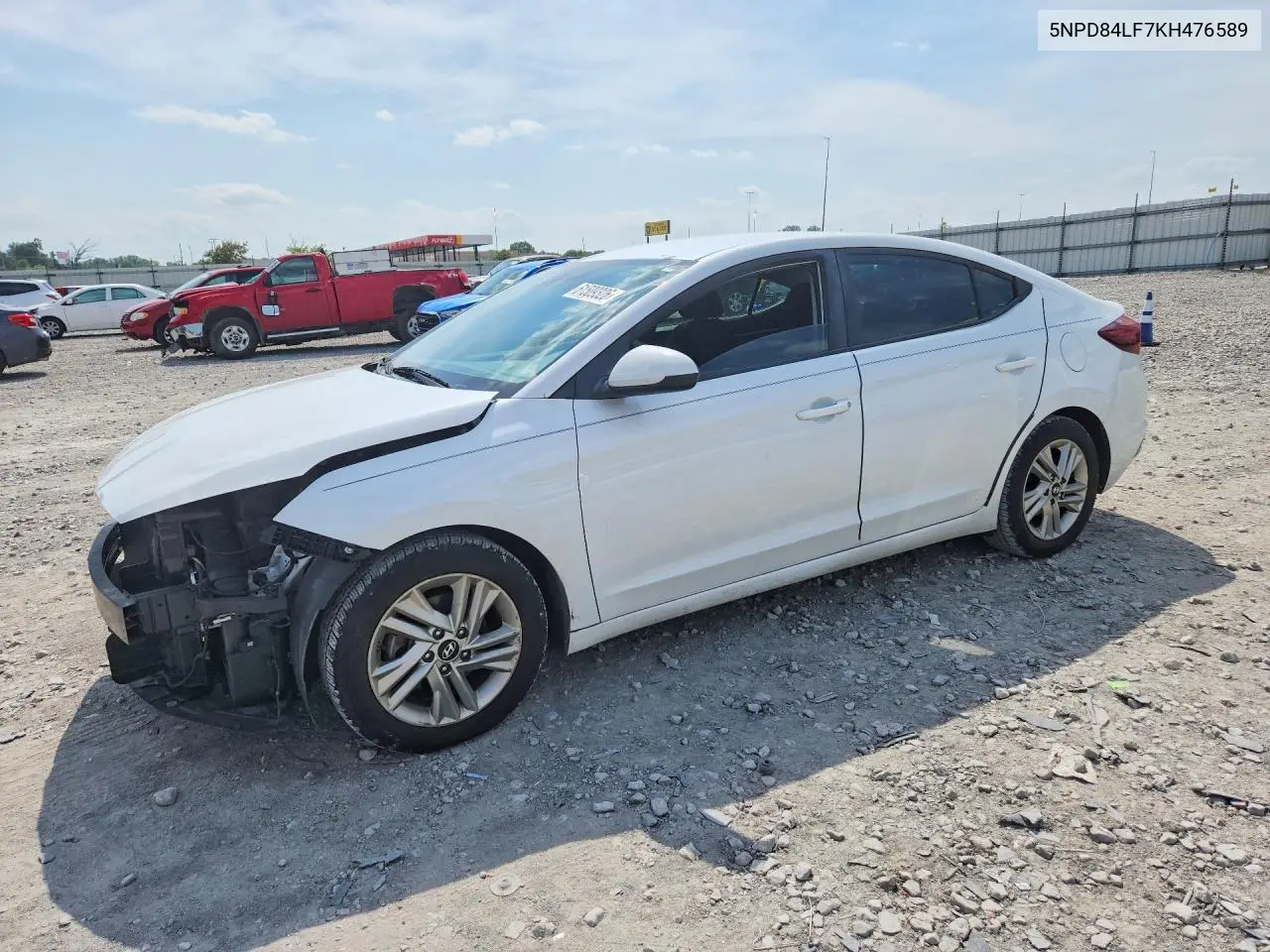 2019 Hyundai Elantra Sel VIN: 5NPD84LF7KH476589 Lot: 61509326