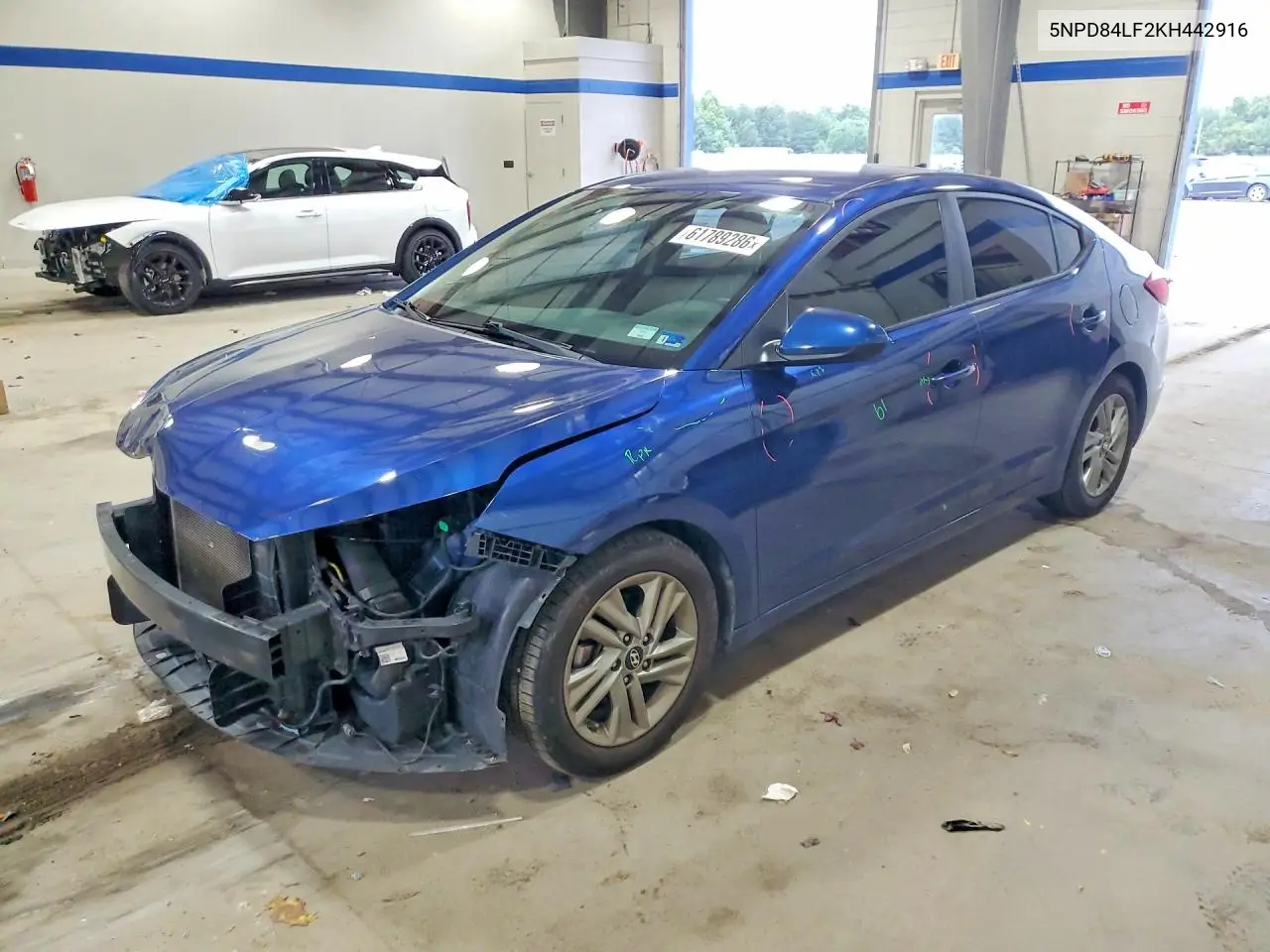 2019 Hyundai Elantra Sel VIN: 5NPD84LF2KH442916 Lot: 61789286