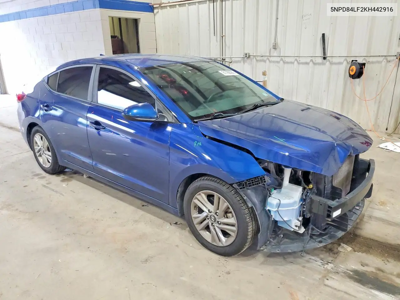 2019 Hyundai Elantra Sel VIN: 5NPD84LF2KH442916 Lot: 61789286