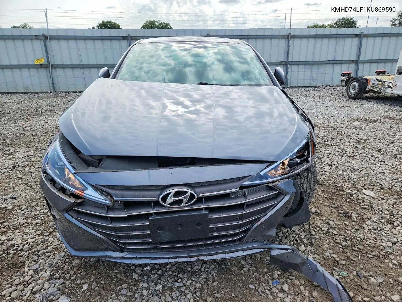 2019 Hyundai Elantra Se VIN: KMHD74LF1KU869590 Lot: 61850786