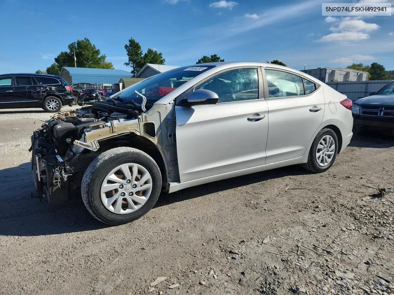 5NPD74LF5KH492941 2019 Hyundai Elantra Se