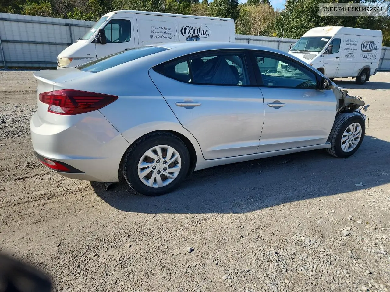 5NPD74LF5KH492941 2019 Hyundai Elantra Se