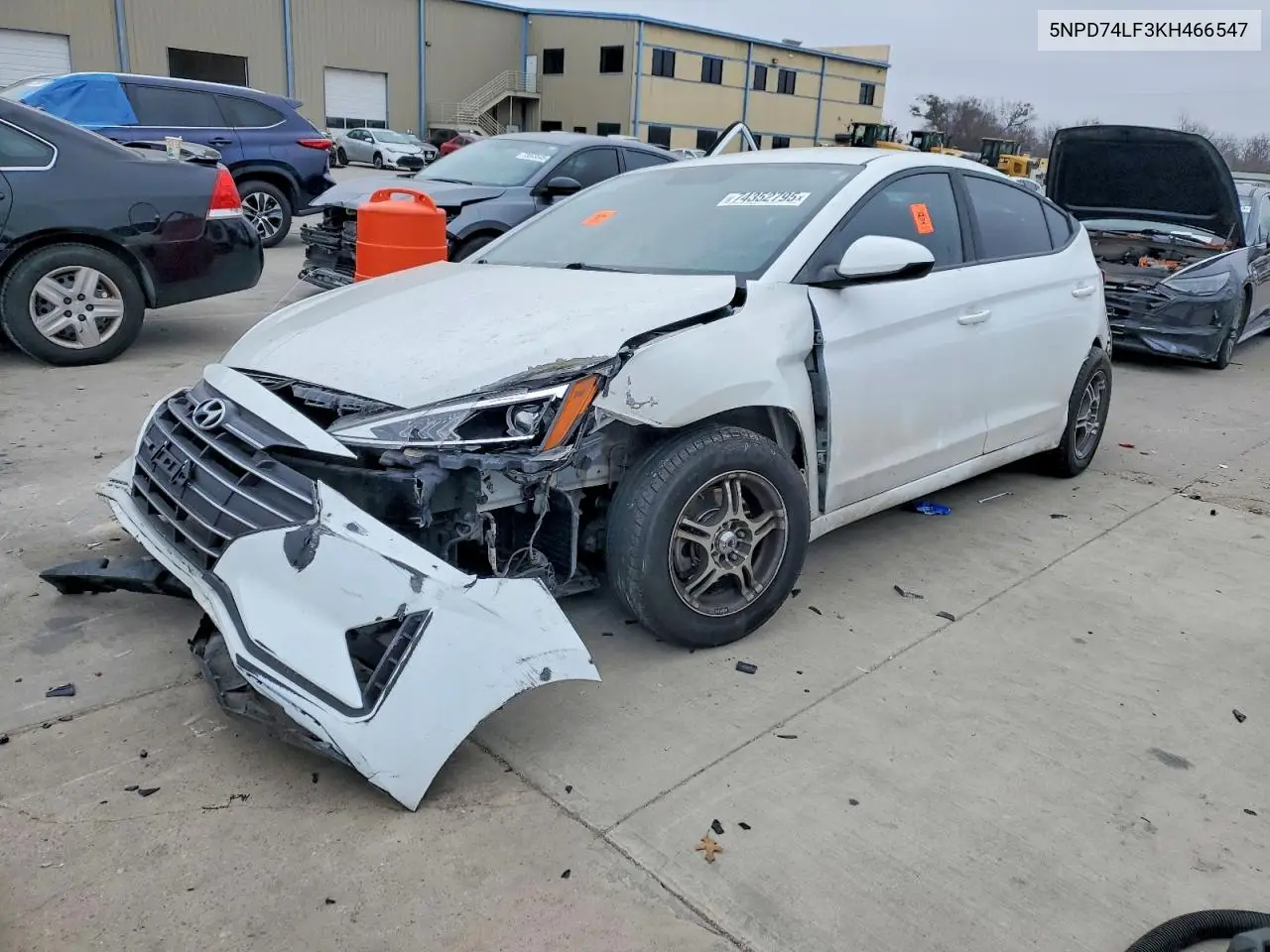 2019 Hyundai Elantra Se VIN: 5NPD74LF3KH466547 Lot: 74352795
