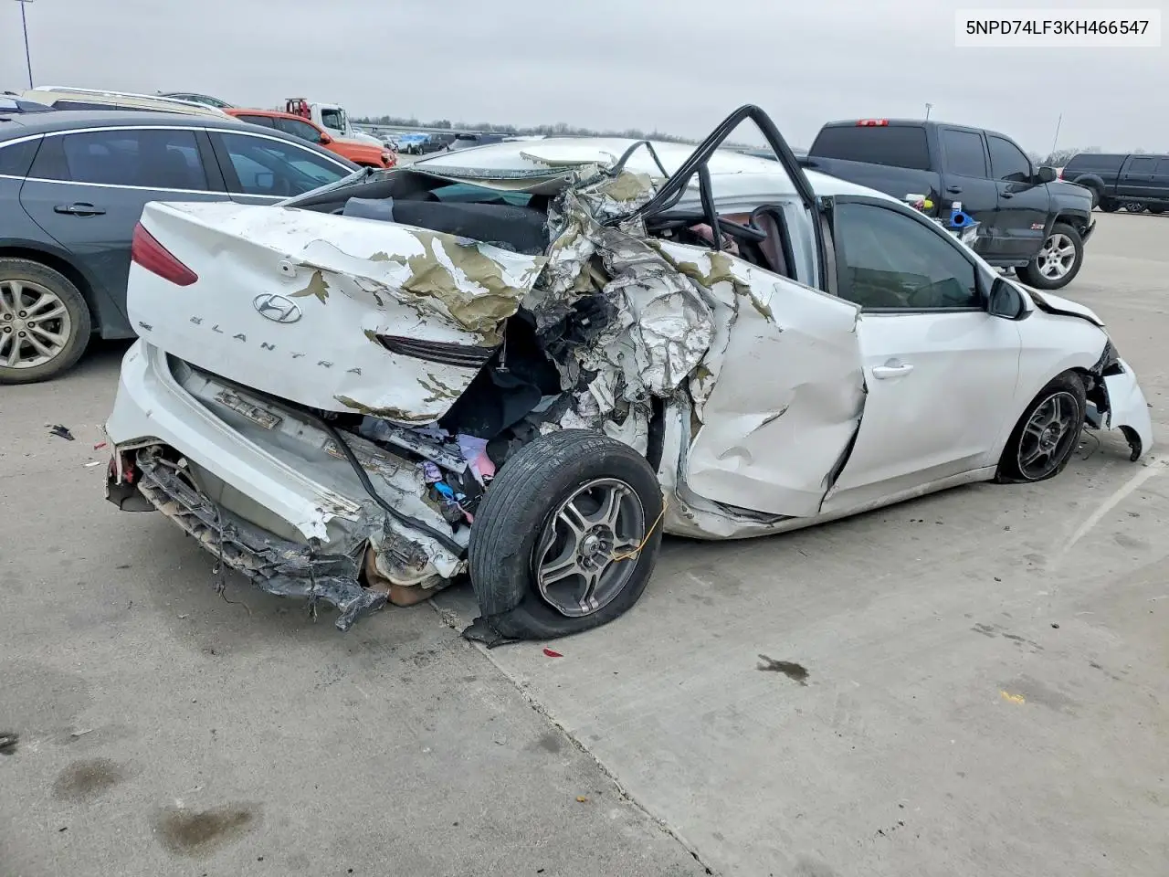 2019 Hyundai Elantra Se VIN: 5NPD74LF3KH466547 Lot: 74352795