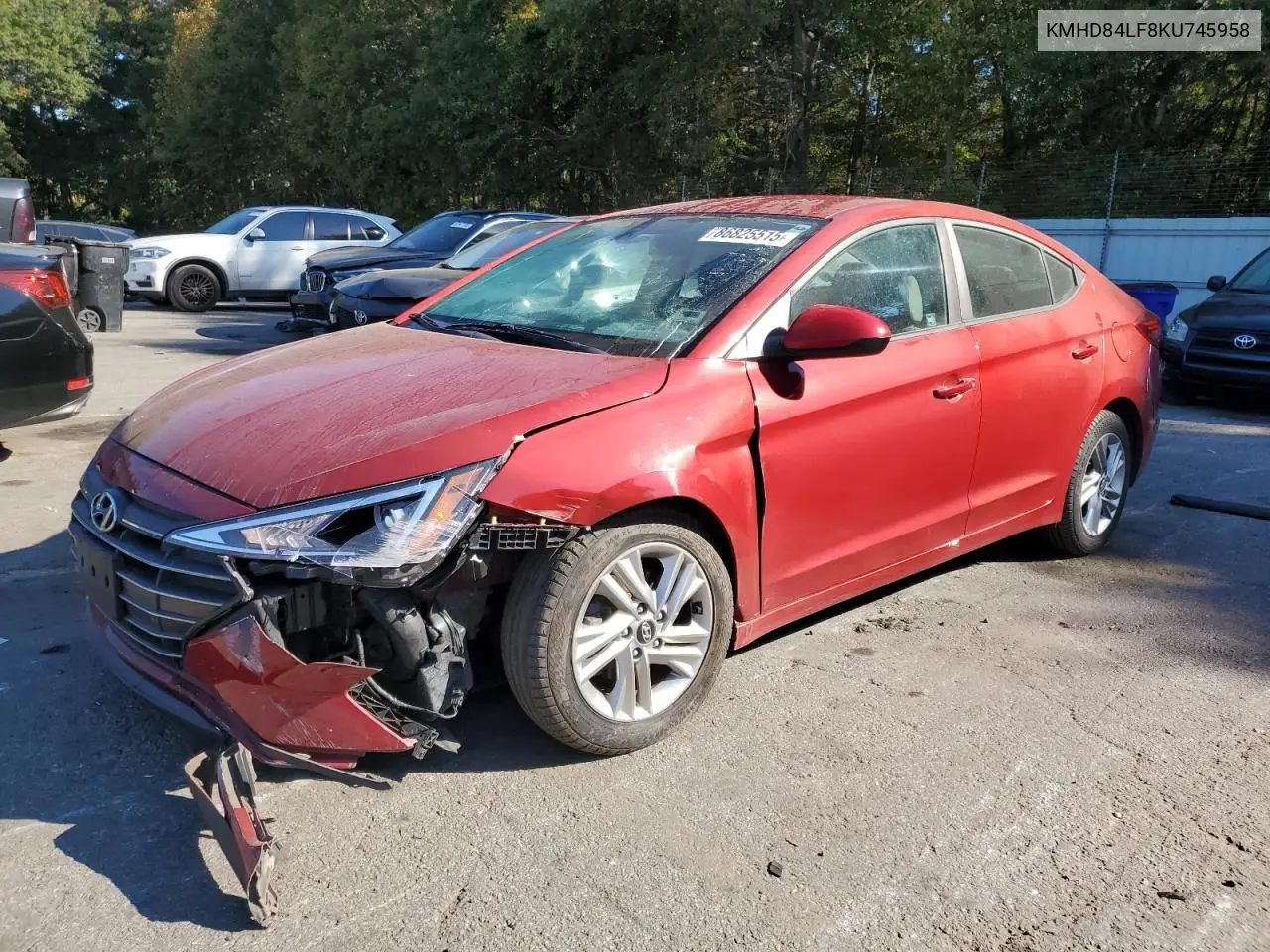 KMHD84LF8KU745958 2019 Hyundai Elantra Sel