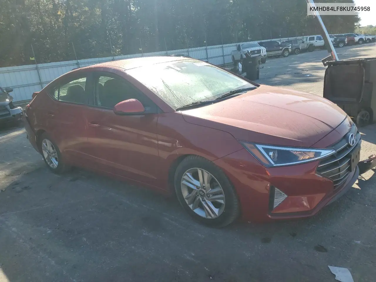KMHD84LF8KU745958 2019 Hyundai Elantra Sel