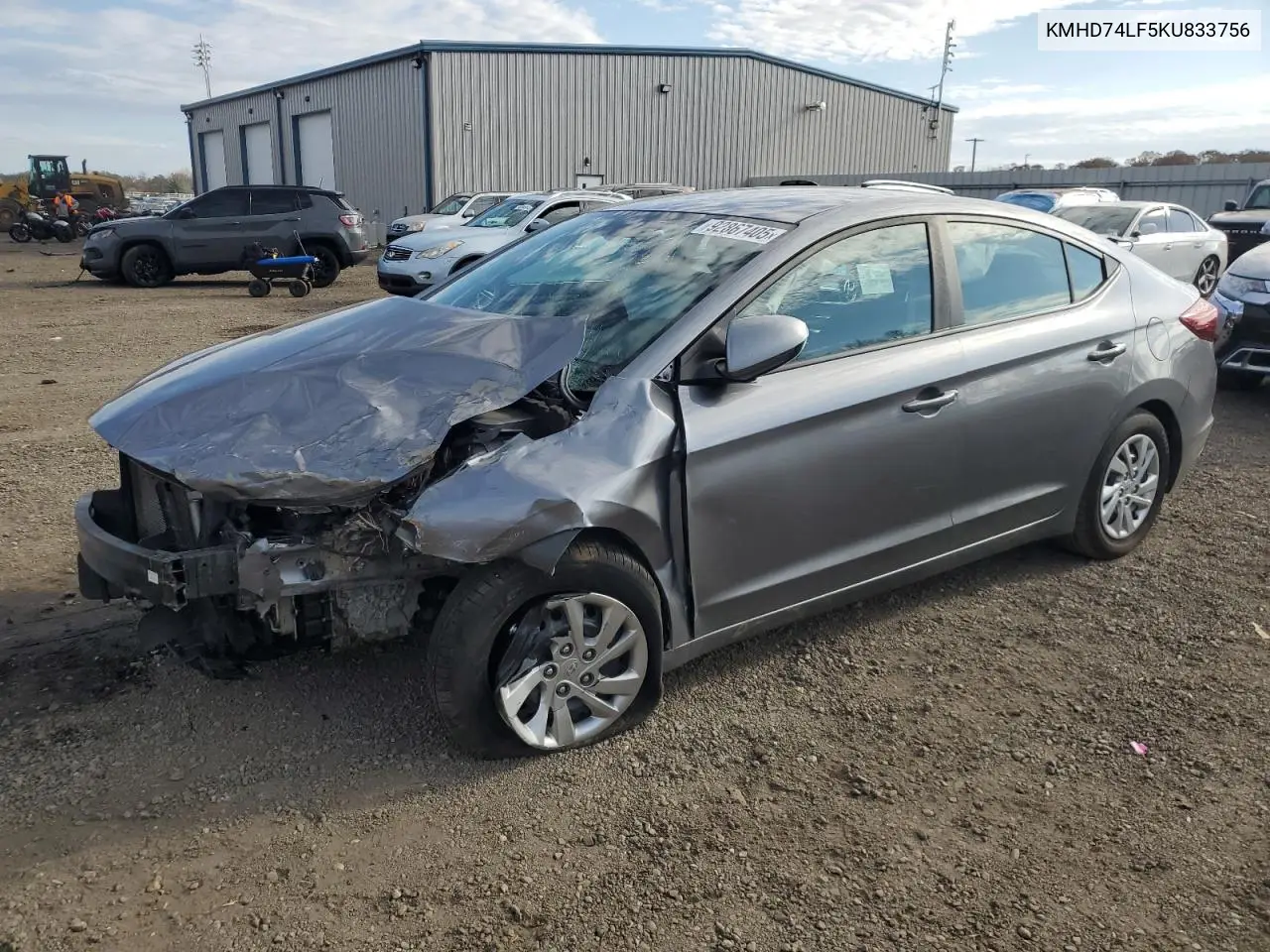 KMHD74LF5KU833756 2019 Hyundai Elantra Se