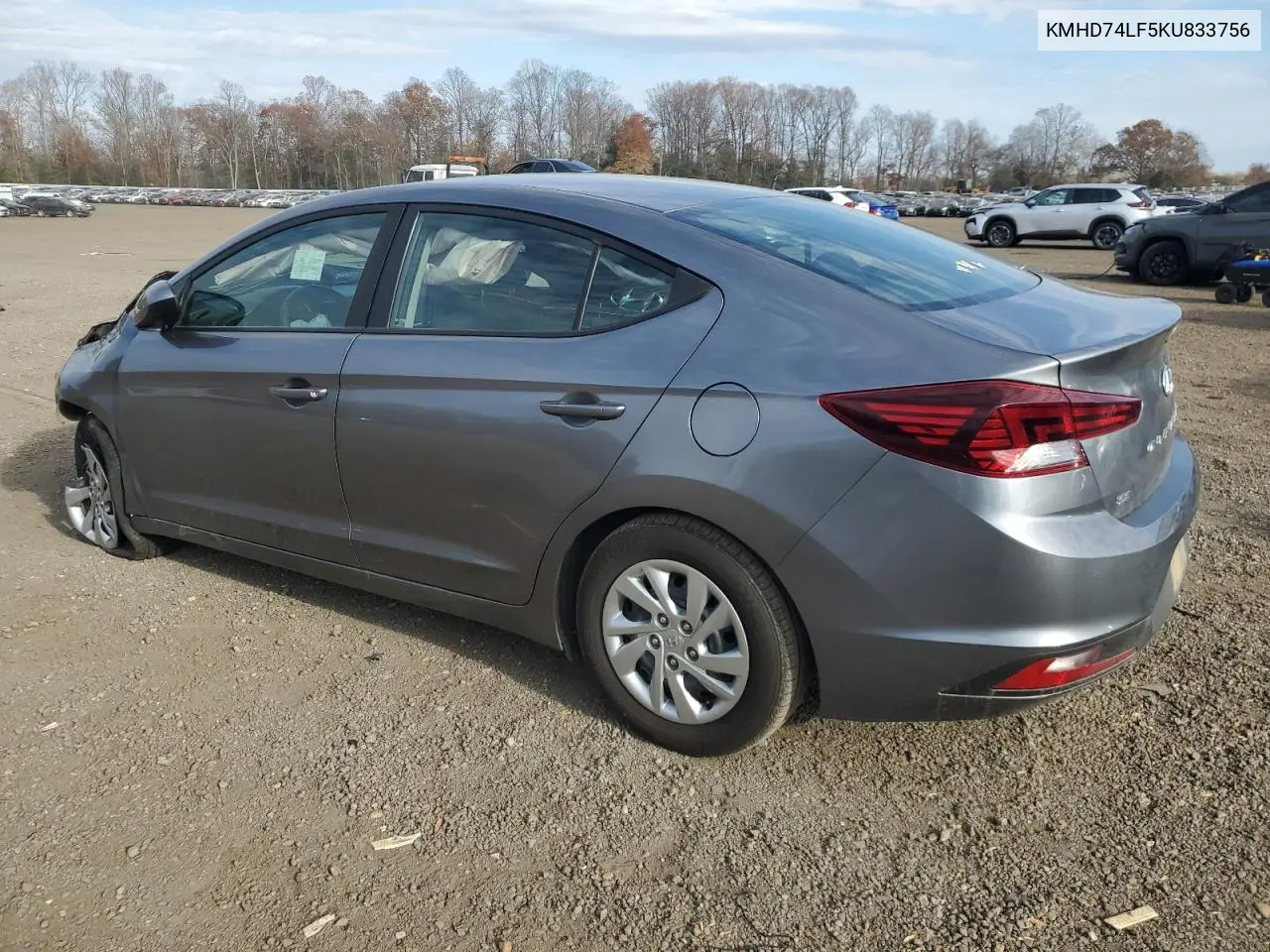 KMHD74LF5KU833756 2019 Hyundai Elantra Se