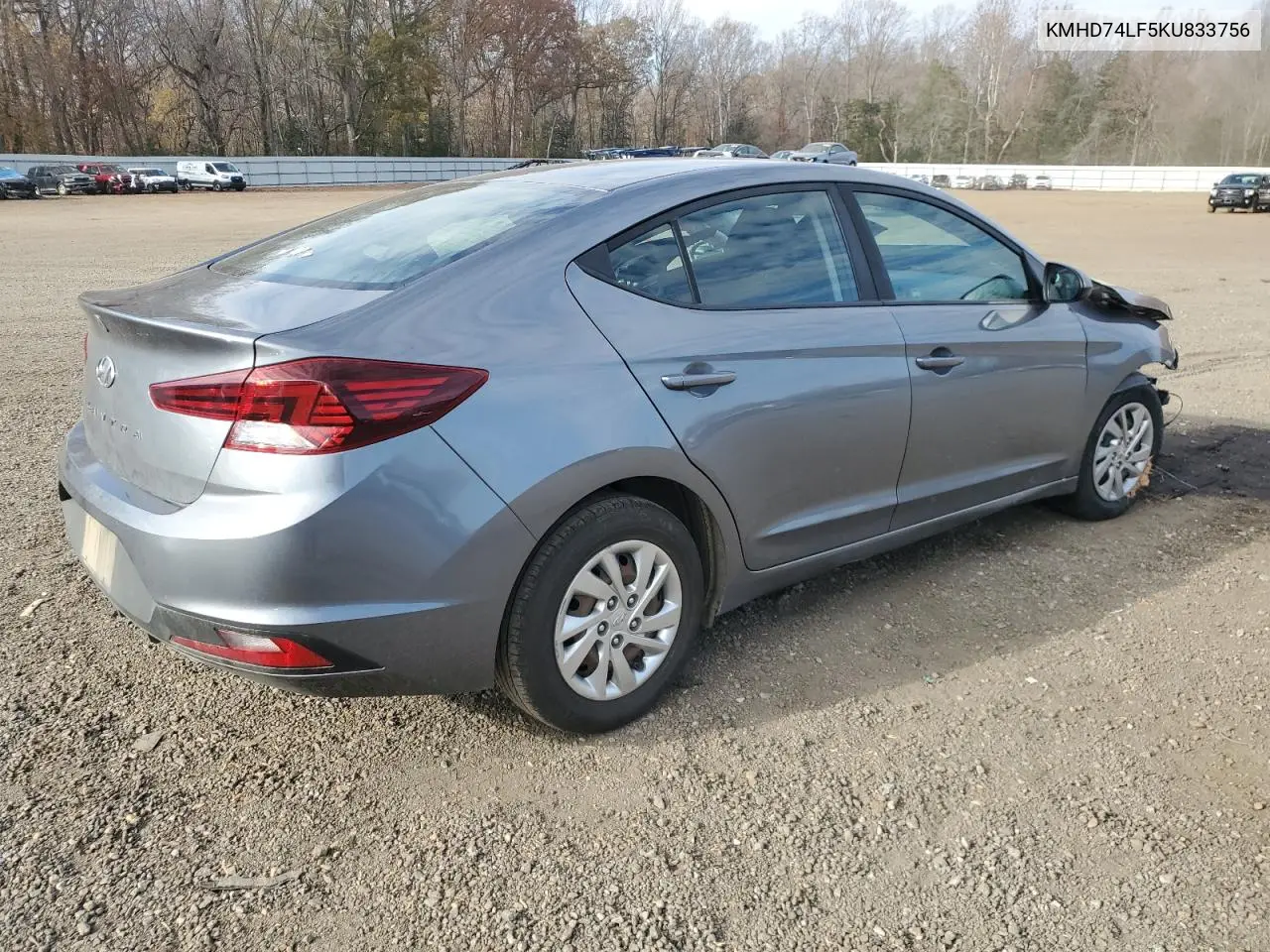KMHD74LF5KU833756 2019 Hyundai Elantra Se