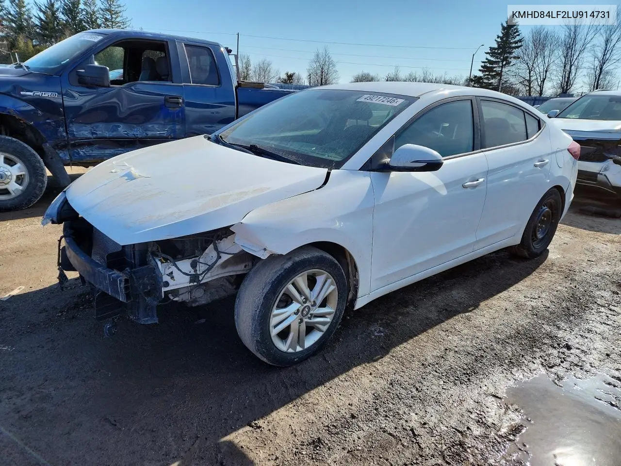 KMHD84LF2LU914731 2020 Hyundai Elantra