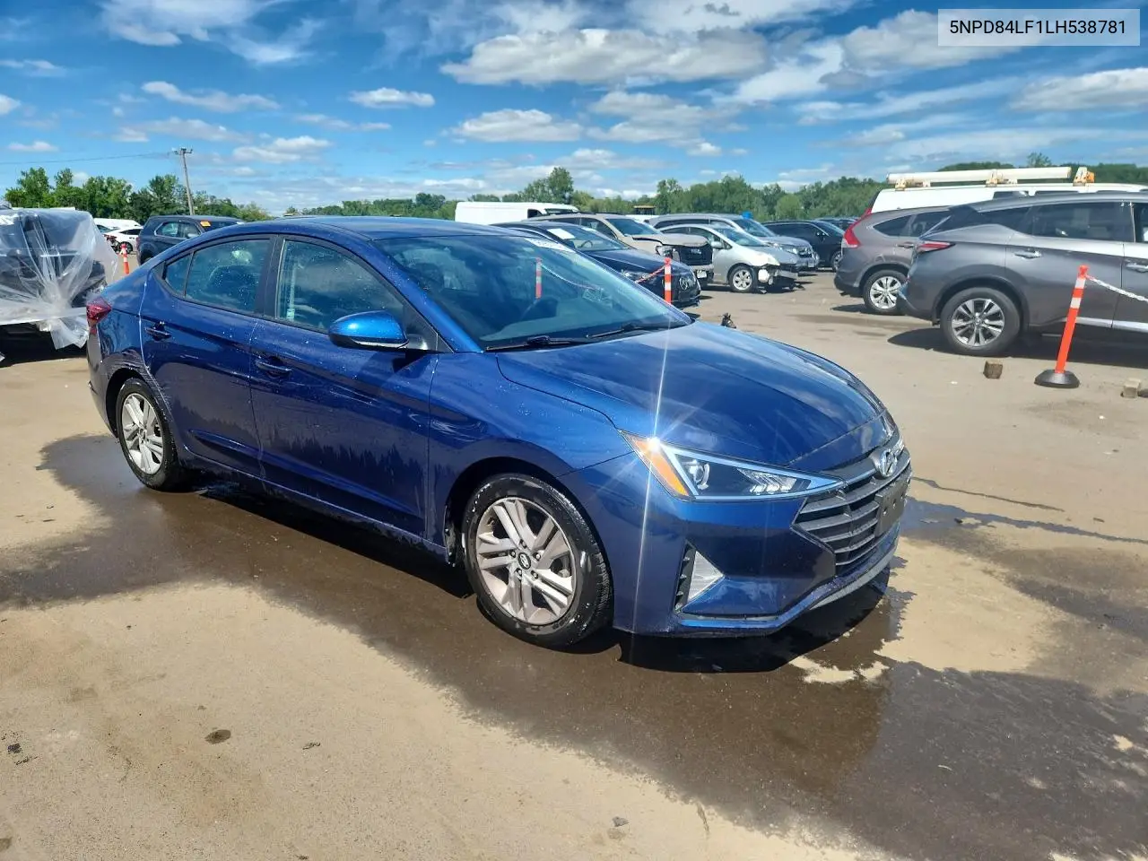2020 Hyundai Elantra Sel VIN: 5NPD84LF1LH538781 Lot: 56967746