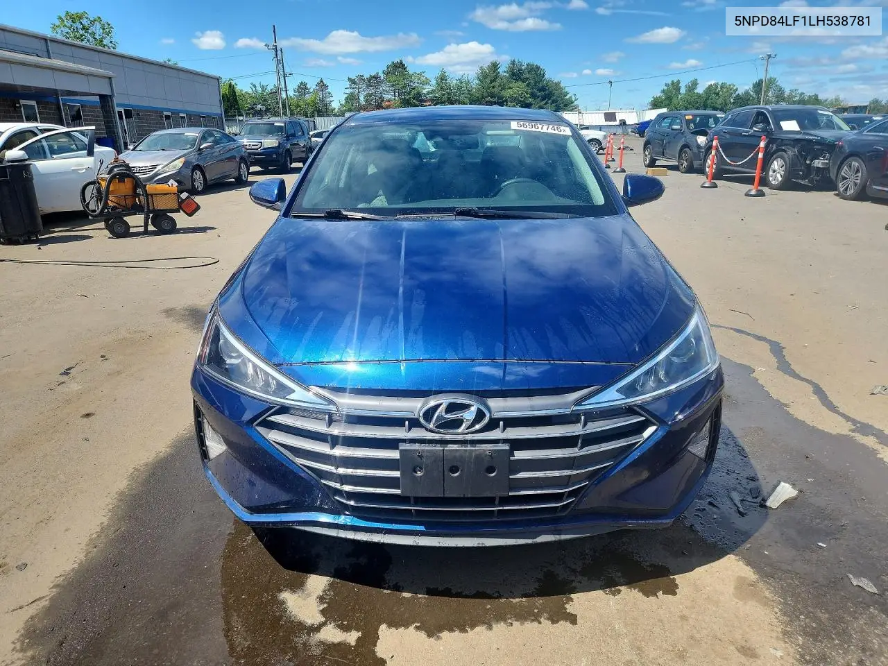 2020 Hyundai Elantra Sel VIN: 5NPD84LF1LH538781 Lot: 56967746