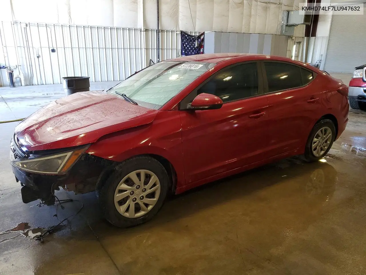 2020 Hyundai Elantra Se VIN: KMHD74LF7LU947632 Lot: 57236816
