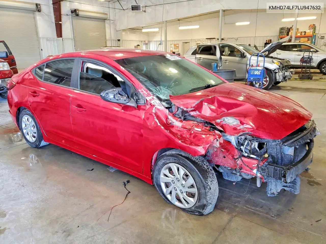 2020 Hyundai Elantra Se VIN: KMHD74LF7LU947632 Lot: 57236816