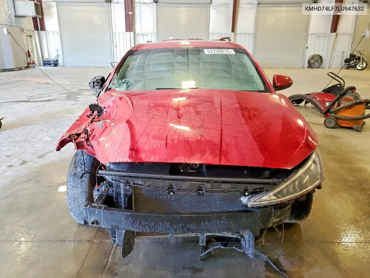 2020 Hyundai Elantra Se VIN: KMHD74LF7LU947632 Lot: 57236816