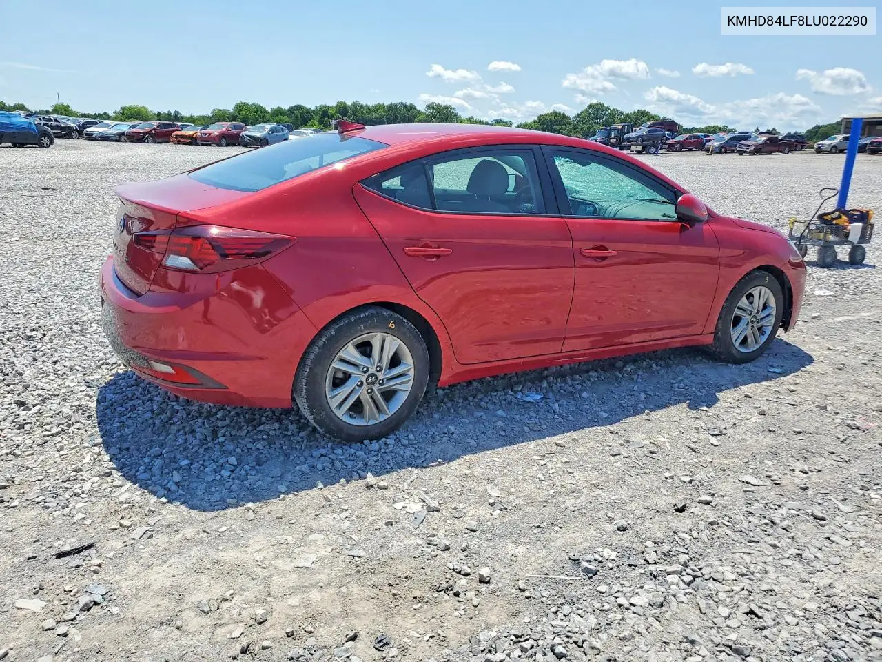 2020 Hyundai Elantra Sel VIN: KMHD84LF8LU022290 Lot: 58159466