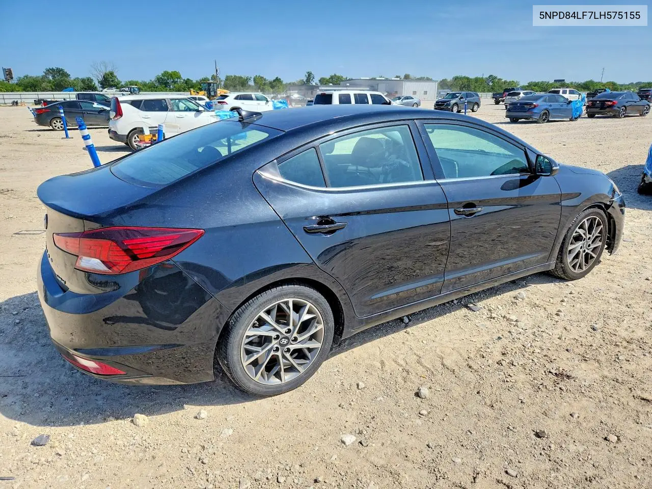 2020 Hyundai Elantra Limited VIN: 5NPD84LF7LH575155 Lot: 61607066