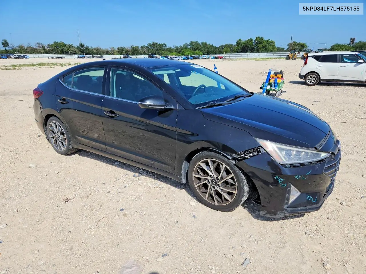 2020 Hyundai Elantra Limited VIN: 5NPD84LF7LH575155 Lot: 61607066