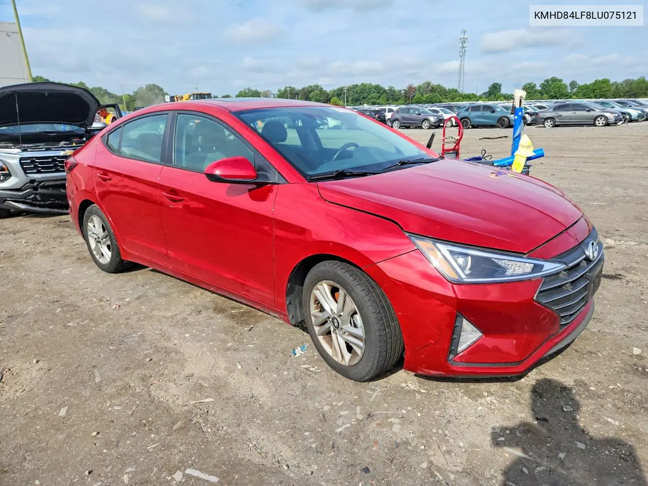 2020 Hyundai Elantra Value Edition VIN: KMHD84LF8LU075121 Lot: 61801326
