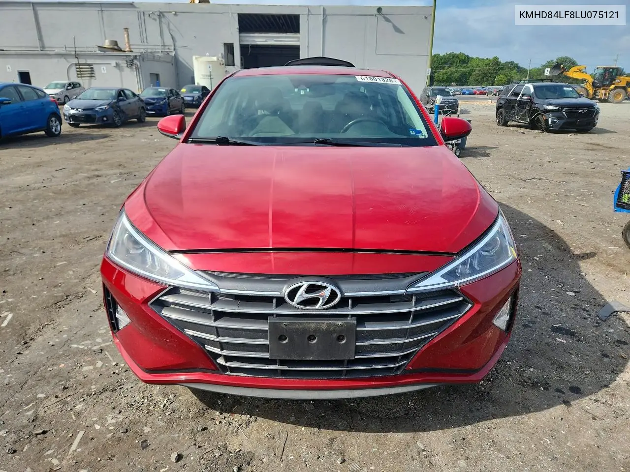 2020 Hyundai Elantra Value Edition VIN: KMHD84LF8LU075121 Lot: 61801326