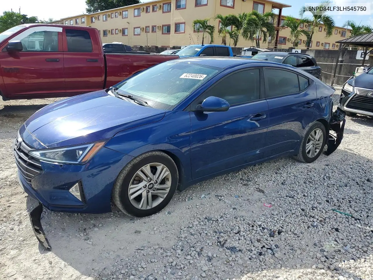 2020 Hyundai Elantra Sel VIN: 5NPD84LF3LH545750 Lot: 62240026