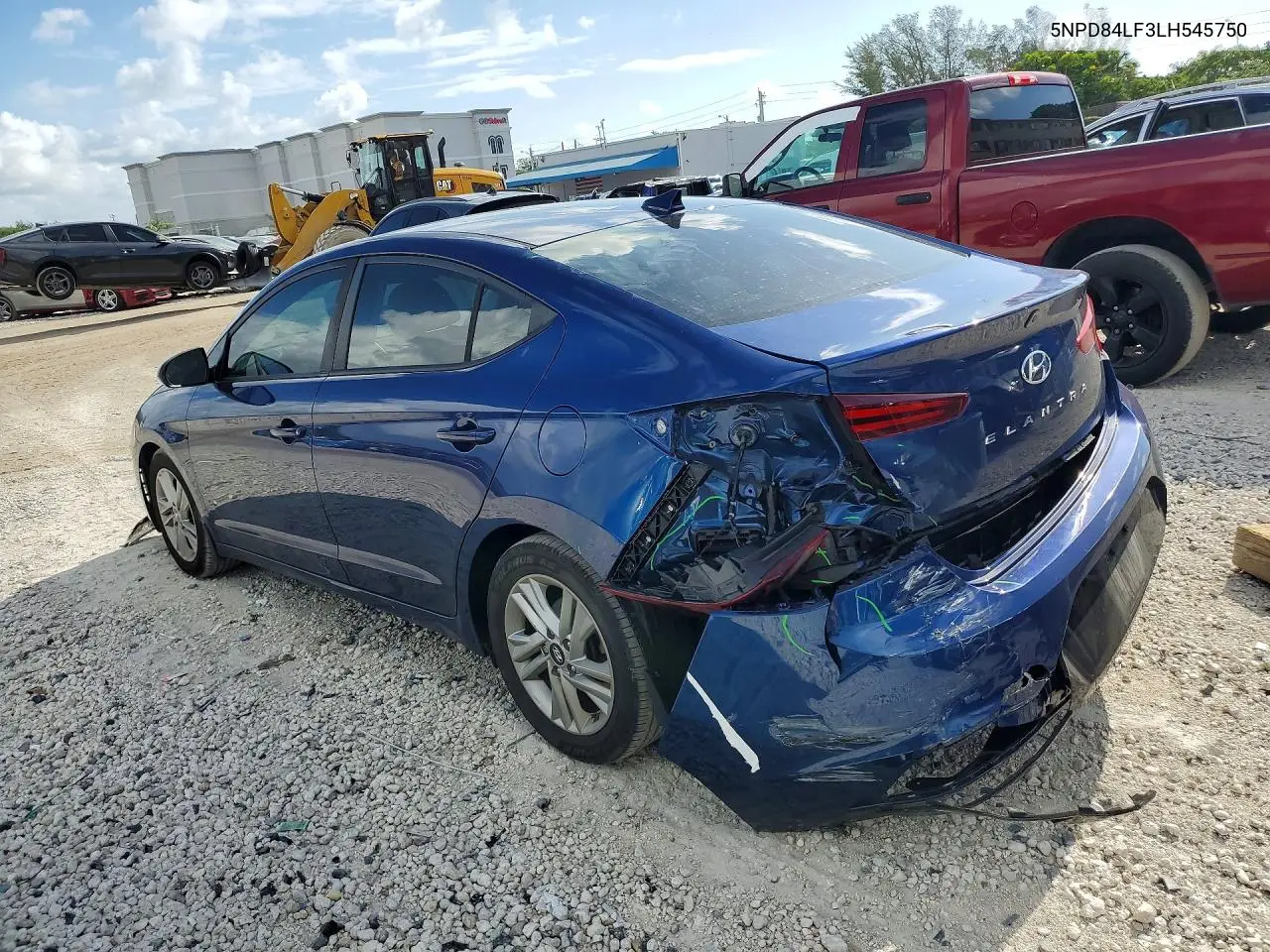 2020 Hyundai Elantra Sel VIN: 5NPD84LF3LH545750 Lot: 62240026