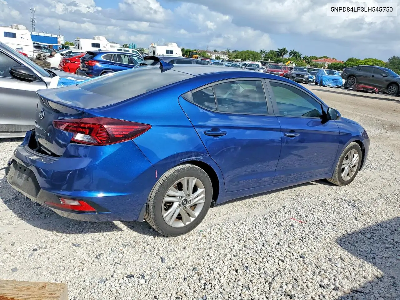 2020 Hyundai Elantra Sel VIN: 5NPD84LF3LH545750 Lot: 62240026