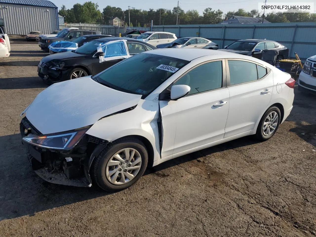 5NPD74LF2LH614382 2020 Hyundai Elantra Se