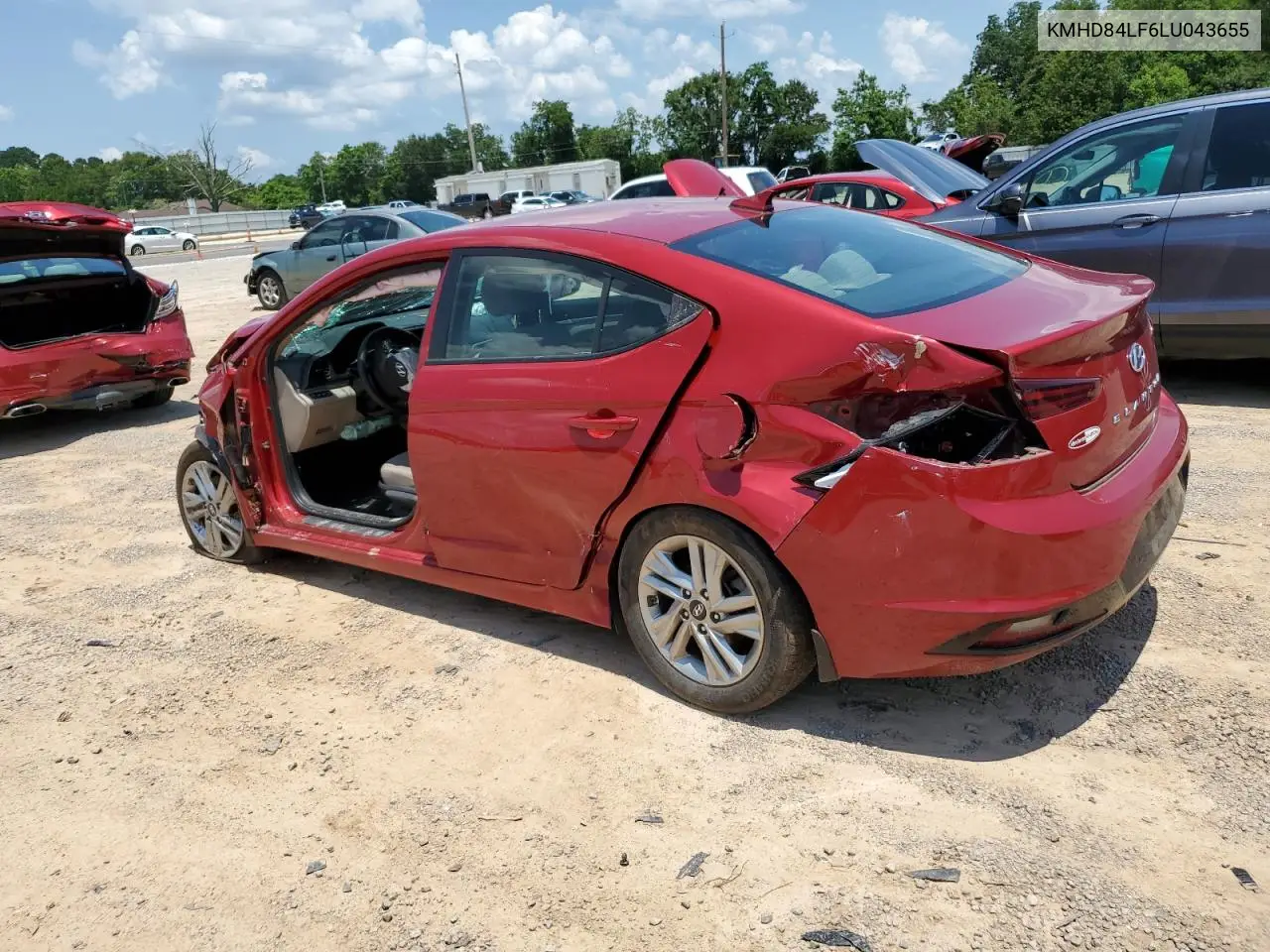 KMHD84LF6LU043655 2020 Hyundai Elantra Sel