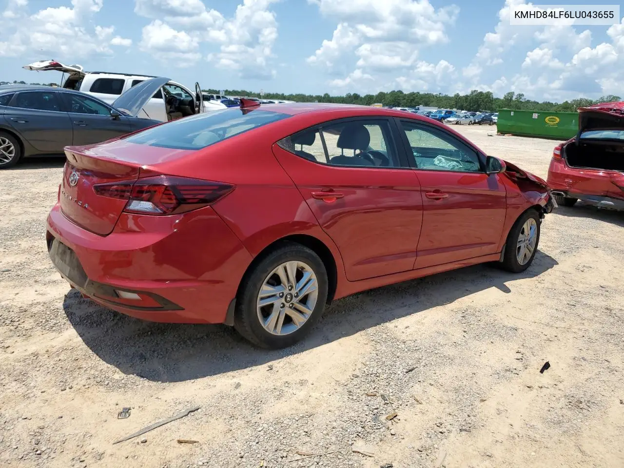 KMHD84LF6LU043655 2020 Hyundai Elantra Sel