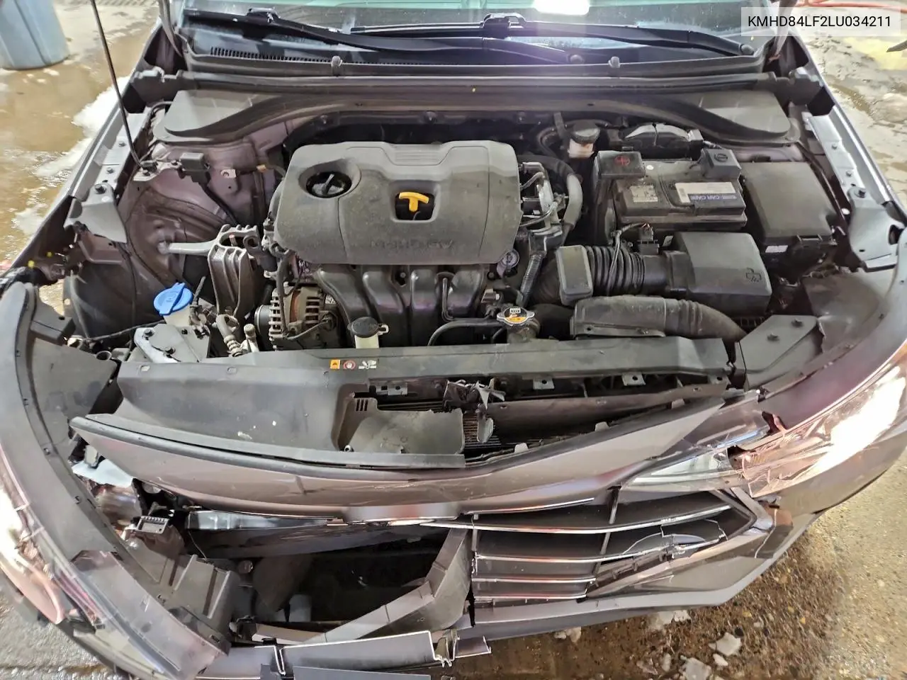 KMHD84LF2LU034211 2020 Hyundai Elantra Sel