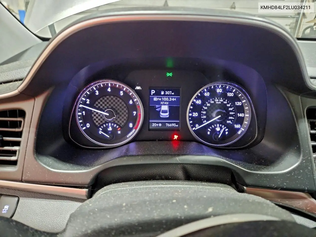 KMHD84LF2LU034211 2020 Hyundai Elantra Sel