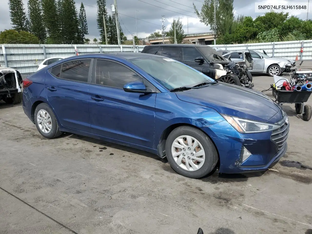 5NPD74LF5LH615848 2020 Hyundai Elantra Se