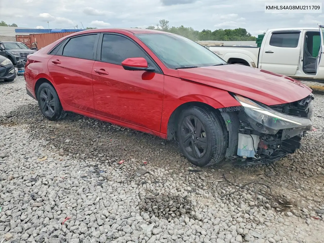 2021 Hyundai Elantra Sel VIN: KMHLS4AG8MU211709 Lot: 56361466