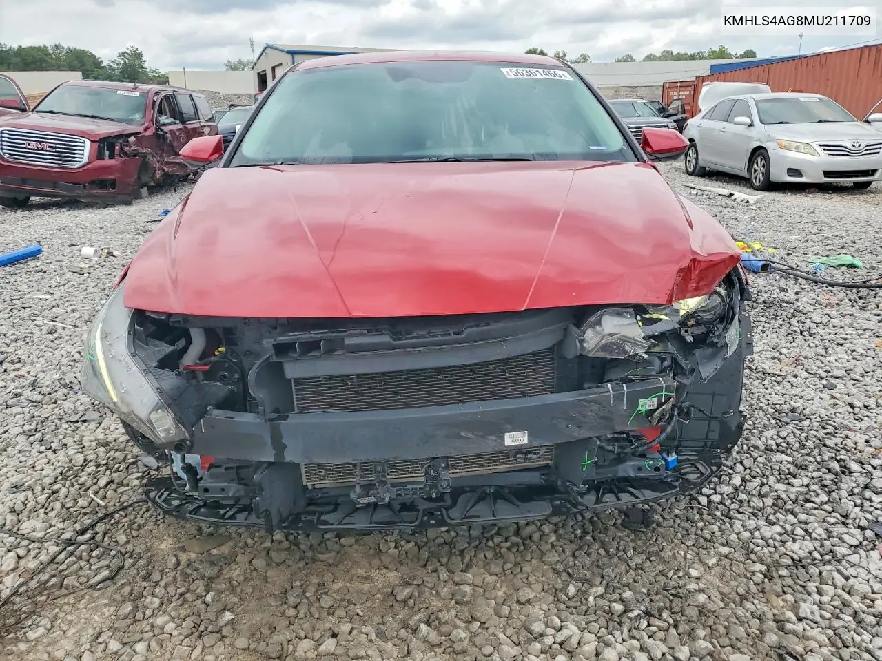2021 Hyundai Elantra Sel VIN: KMHLS4AG8MU211709 Lot: 56361466