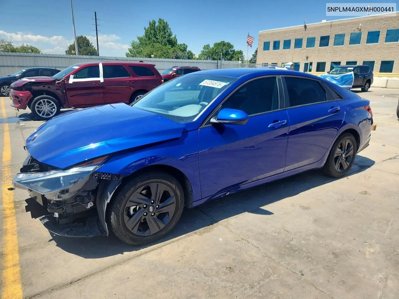 2021 Hyundai Elantra Sel VIN: 5NPLM4AGXMH000441 Lot: 57204876