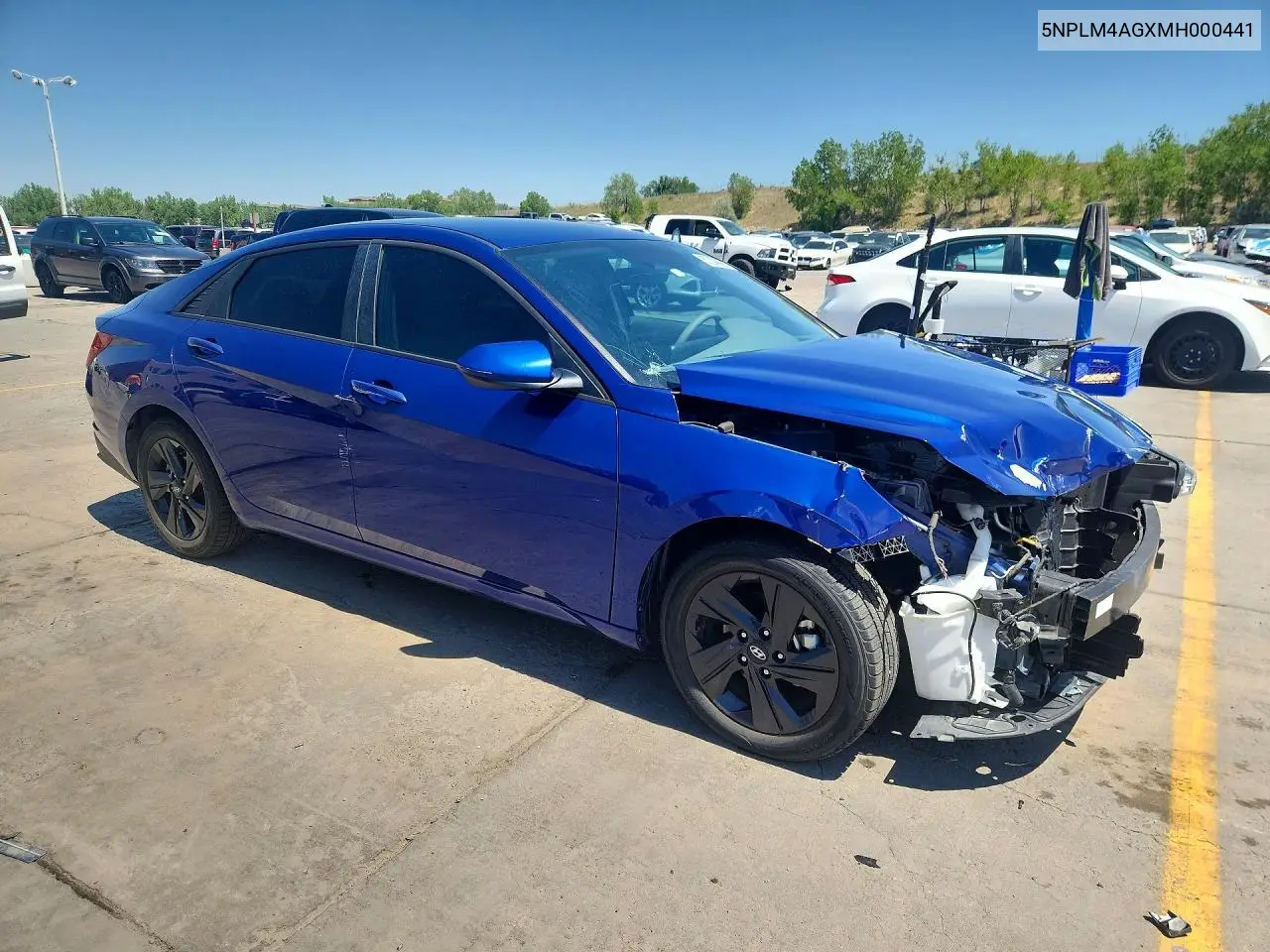 2021 Hyundai Elantra Sel VIN: 5NPLM4AGXMH000441 Lot: 57204876