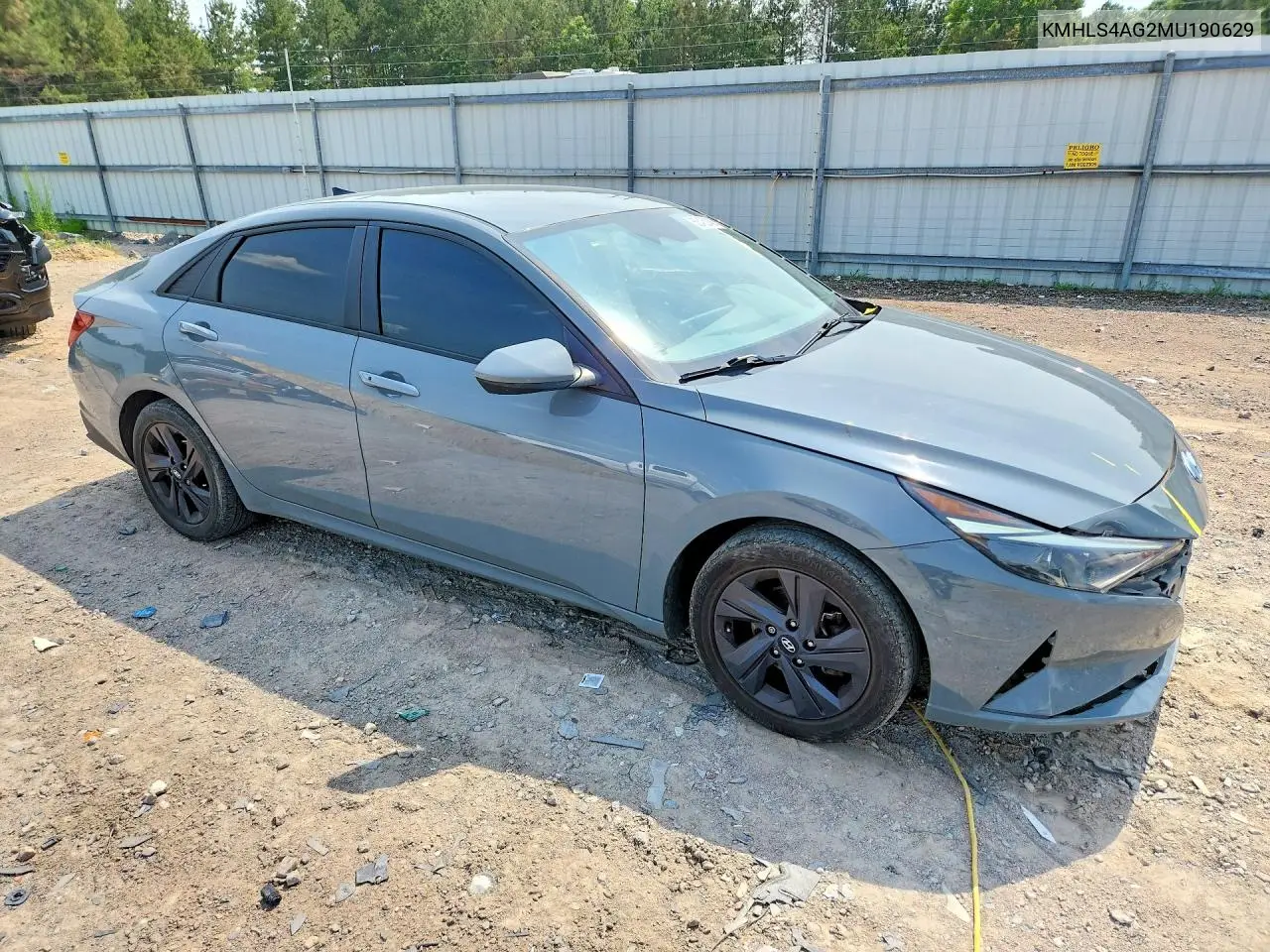 2021 Hyundai Elantra Sel VIN: KMHLS4AG2MU190629 Lot: 58462146