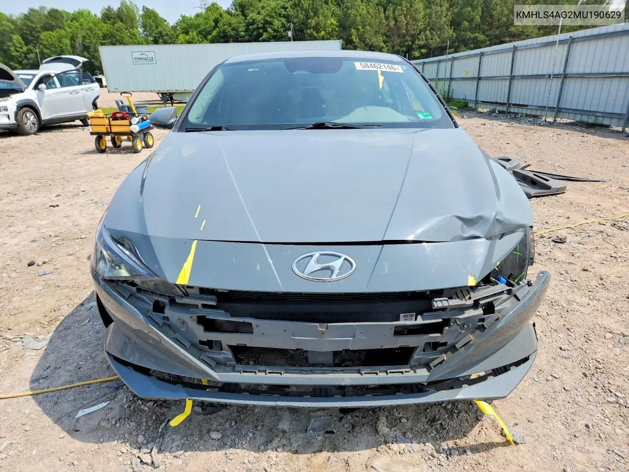 2021 Hyundai Elantra Sel VIN: KMHLS4AG2MU190629 Lot: 58462146