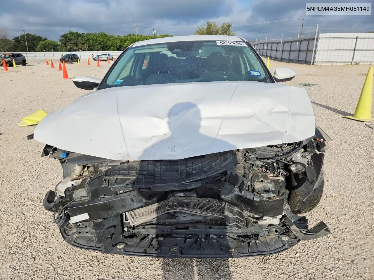 2021 Hyundai Elantra Sel VIN: 5NPLM4AG5MH051149 Lot: 60709666