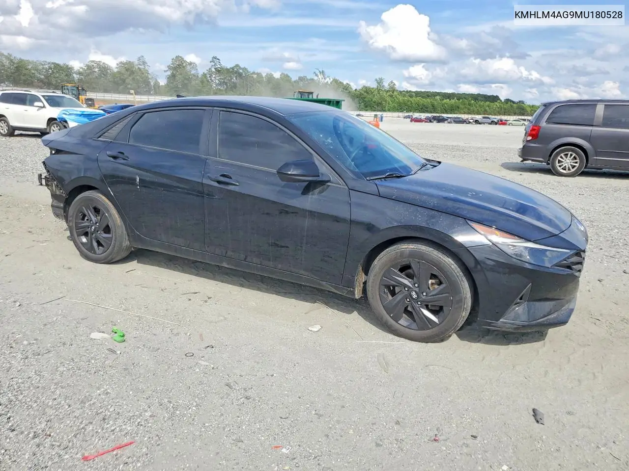 2021 Hyundai Elantra Sel VIN: KMHLM4AG9MU180528 Lot: 61007746