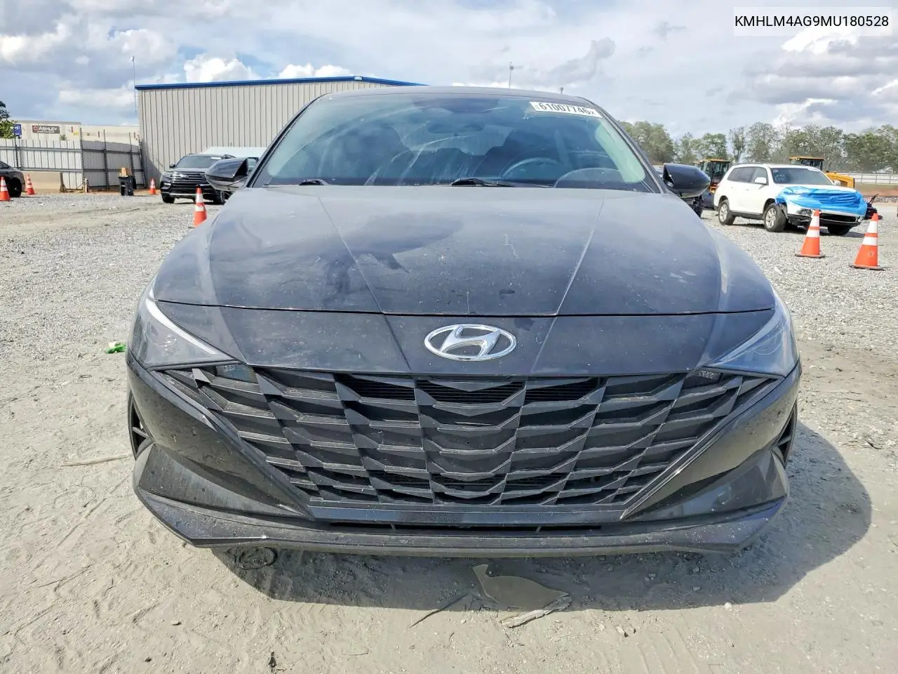 2021 Hyundai Elantra Sel VIN: KMHLM4AG9MU180528 Lot: 61007746