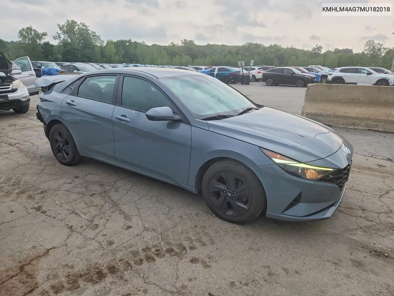 2021 Hyundai Elantra Sel VIN: KMHLM4AG7MU182018 Lot: 61185506